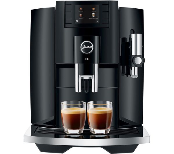 JURA E8 Smart Bean to Cup Coffee Machine - Piano Black